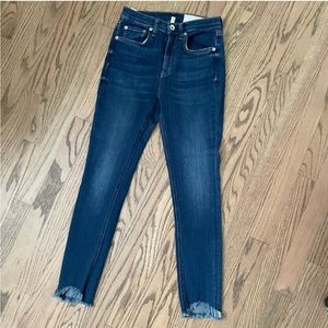 RAG & BONE High Rise Ankle Skinny Jeans